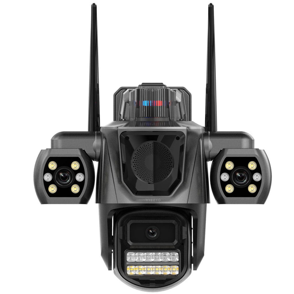 Cameră Supraveghere Wi-Fi 3 Lentile 5MP – AI, Senzor Mișcare & Audio Bi-Directional