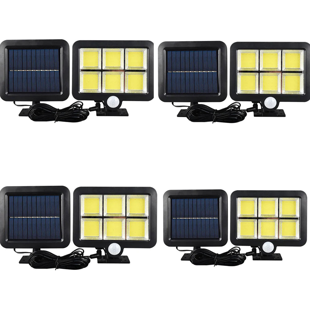 Set 4x Lampi solare Led COB cu Senzor de miscare 