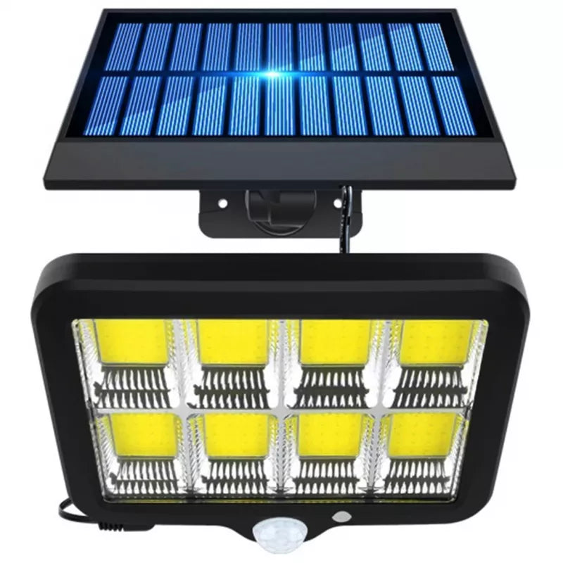 Proiector SOLAR 10W 8 CASETTE COB senzor de lumina si miscare 