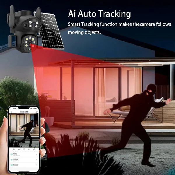 Camera 4G PTZ cu vedere nocturna color si IR