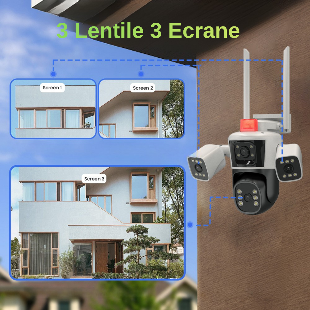 Cameră de securitate cu detectare mișcare și iluminare IR