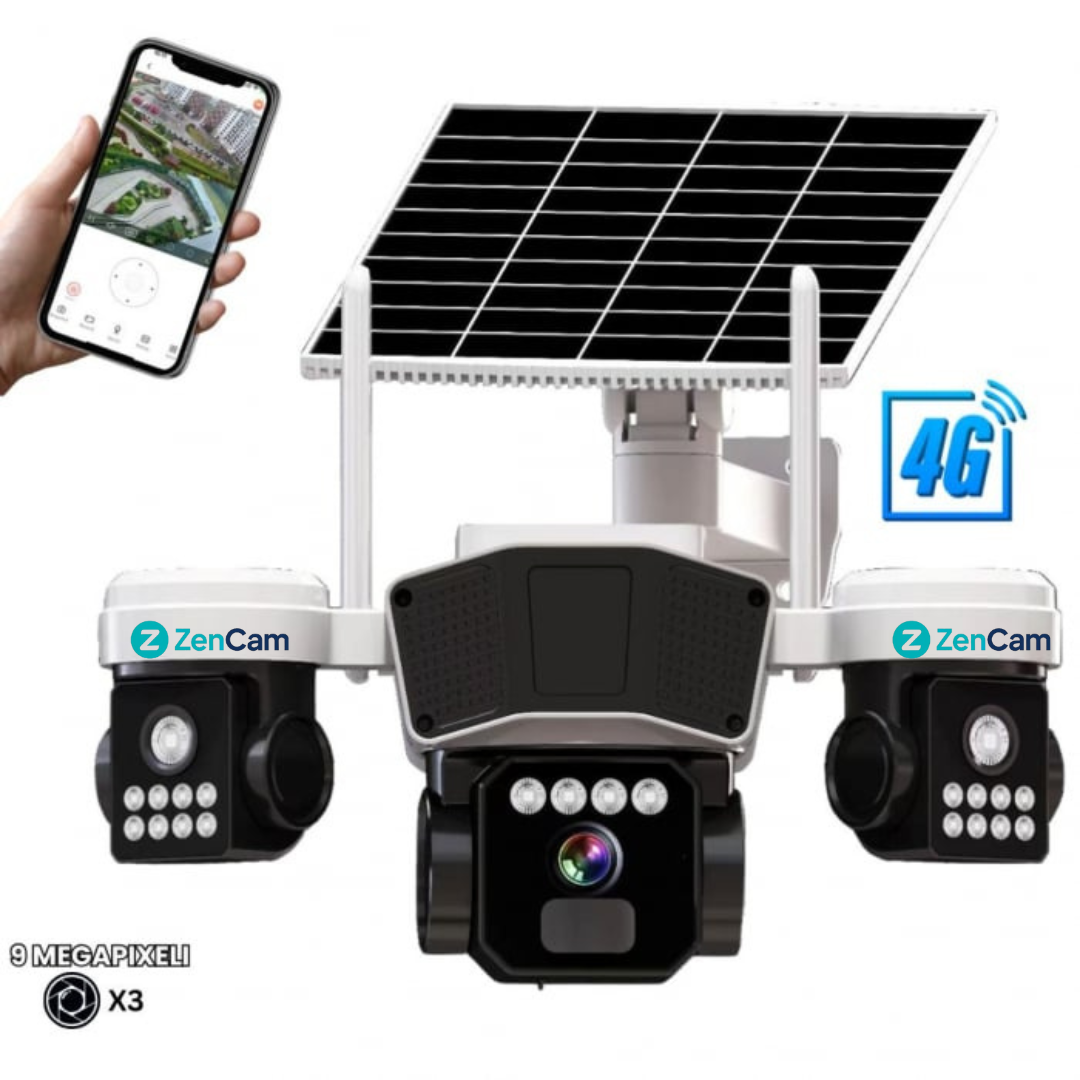 Camera solara 4G cu lentila PTZ motorizata