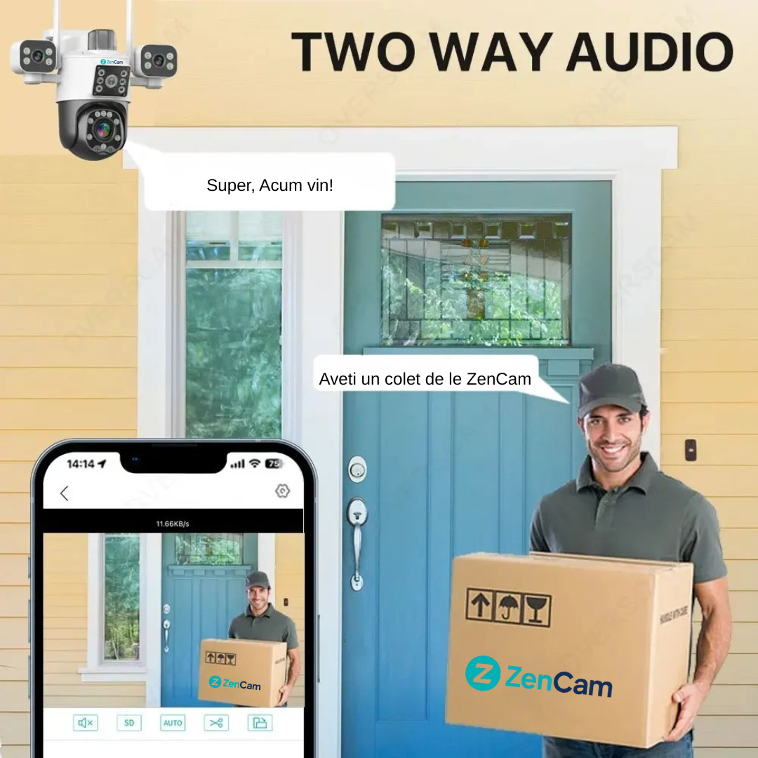 Vedere nocturnă color cameră supraveghere 5MP