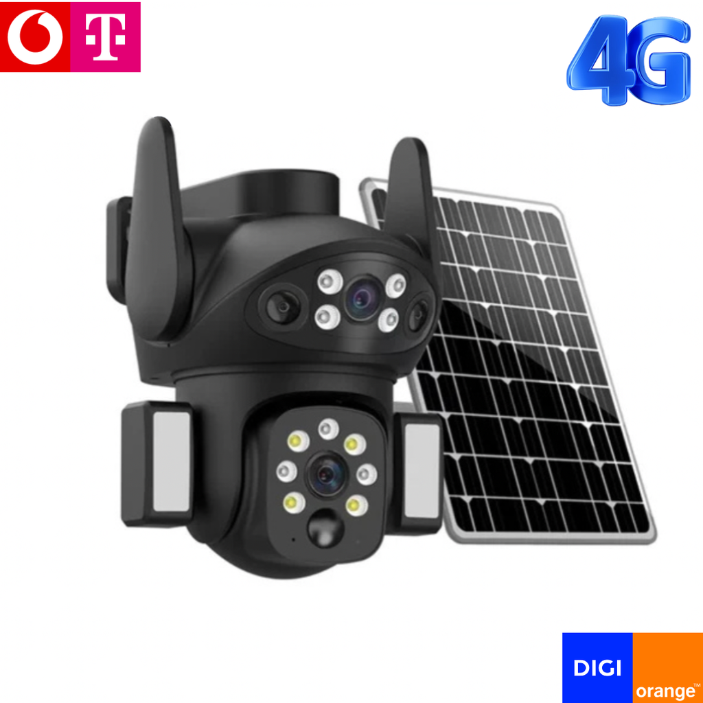 Cameră de supraveghere solară 4G cu funcție Auto Track și urmărire automată a mișcării pentru securitate avansată