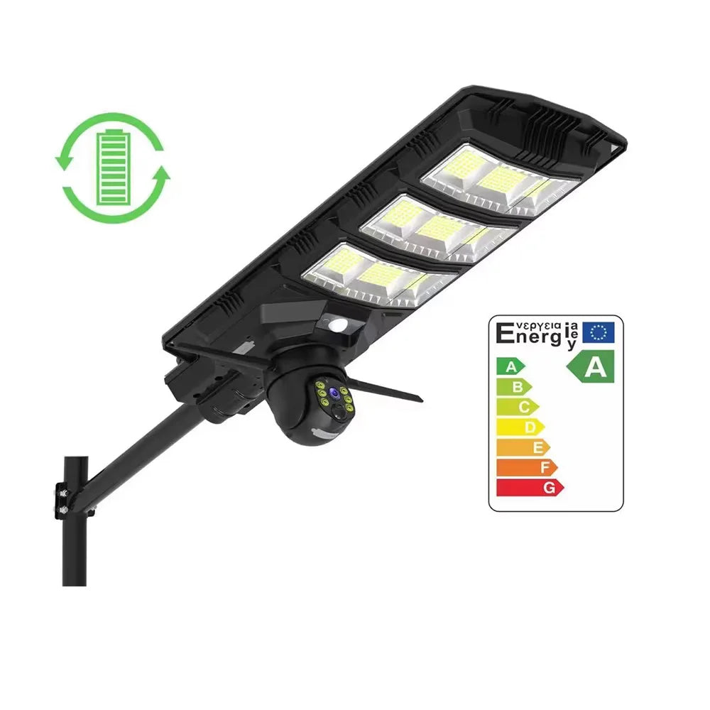 Lampa stradala cu camera 4G, 5MP, 18000mAh, iKlassQeer Pro, viziune nocturna, IP66 