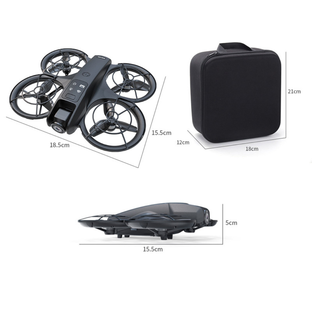 Dronă cu zbor până la 200 metri, cameră HD, stabilizare și iluminare RGB