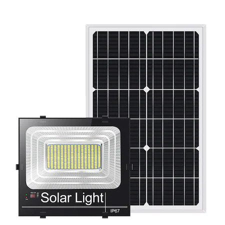 Proiector LED cu panou solar si telecomanda, IP66, 200w 