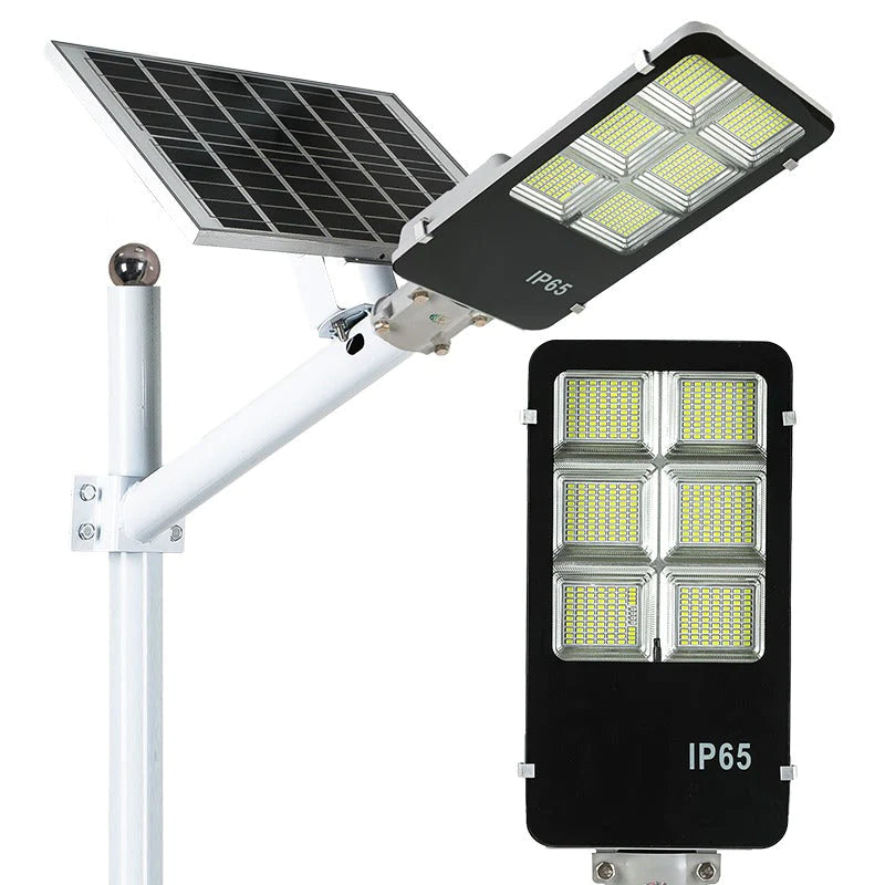 Lampa stradala 300W 6 CASETE Cu Panou Solar si Telecomanda 